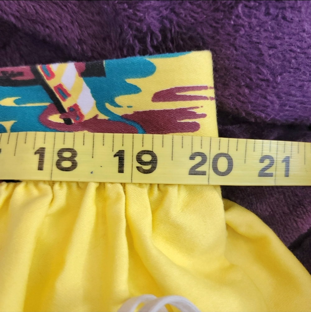 PinUp Girl Yellow Couture 3X Retired Venice Print Jenny Pug Skirt - Picture 8 of 15